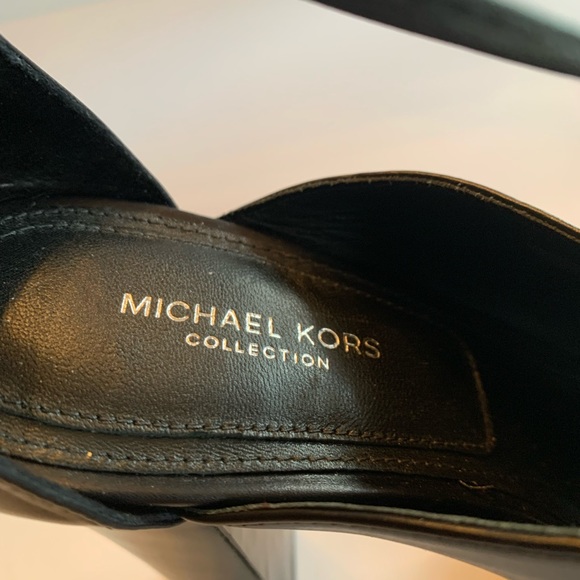 Michael Kors Collection Black Leather Platforms - Picture 6 of 9